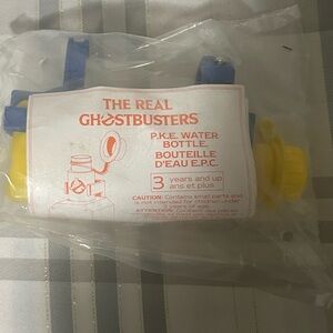 SEALED 1990 THE REAL GHOSTBUSTERS P.K.E PLASTIC WATER BOTTLE VINTAGE MCDONALD’S